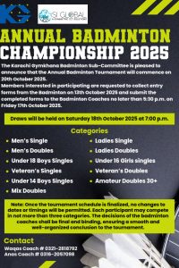 Annual Badminton