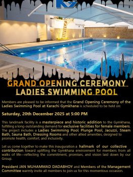 Ladies Swimming Pool Opening