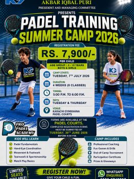 Padel Training Summer Camp